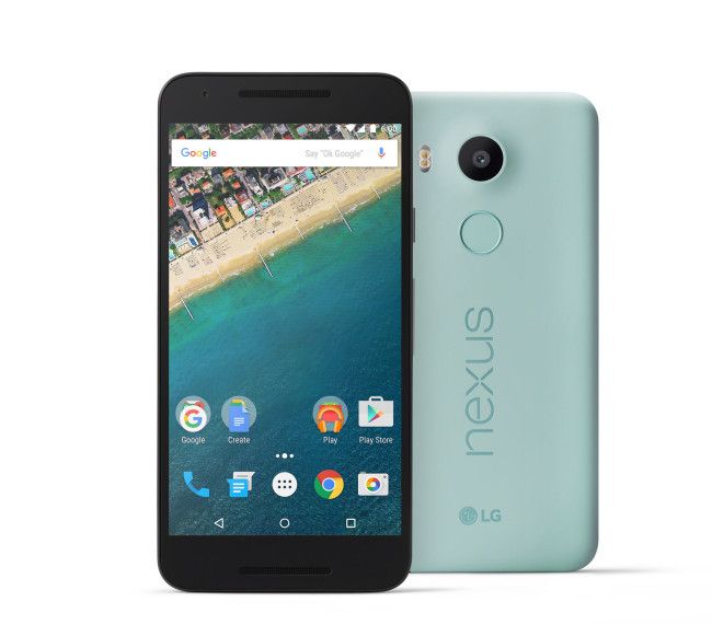 Nexus 5x en color negro y verde