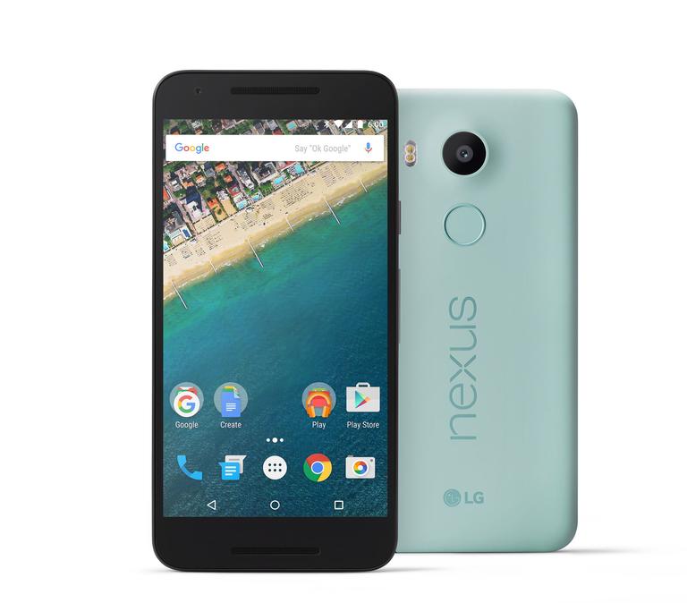 Nexus 5x en color negro y verde