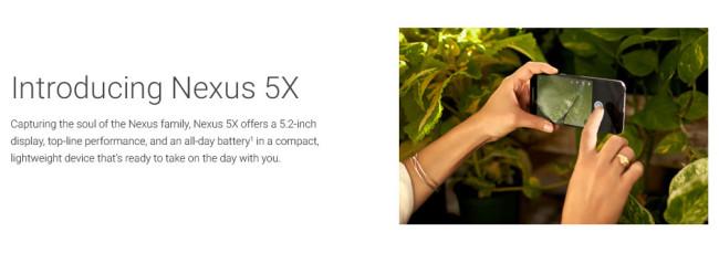 Cámara del Nexus 5X