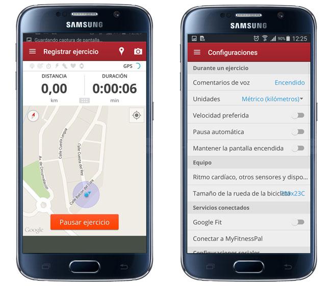 Ruta de la aplicación MapMyRide GPS Cycling Riding