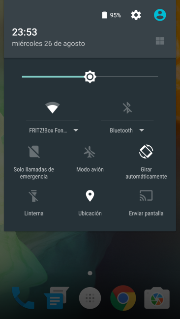 Accesos rápidos del OnePlus 2