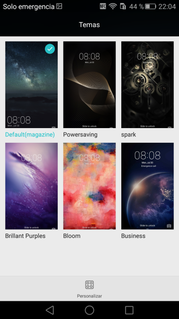 Temas del Huawei Mate S