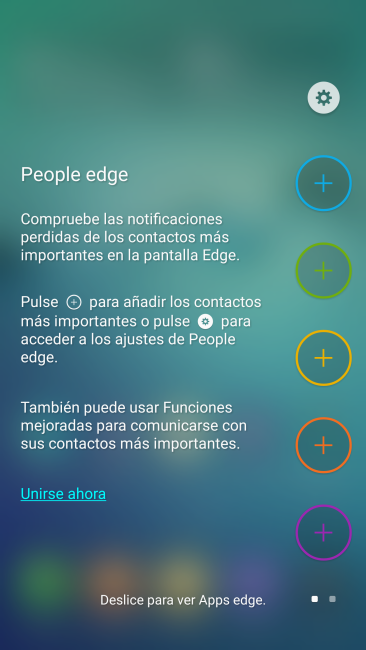 Pantalla Edge del Samsung Galaxy S6 Edge Plus