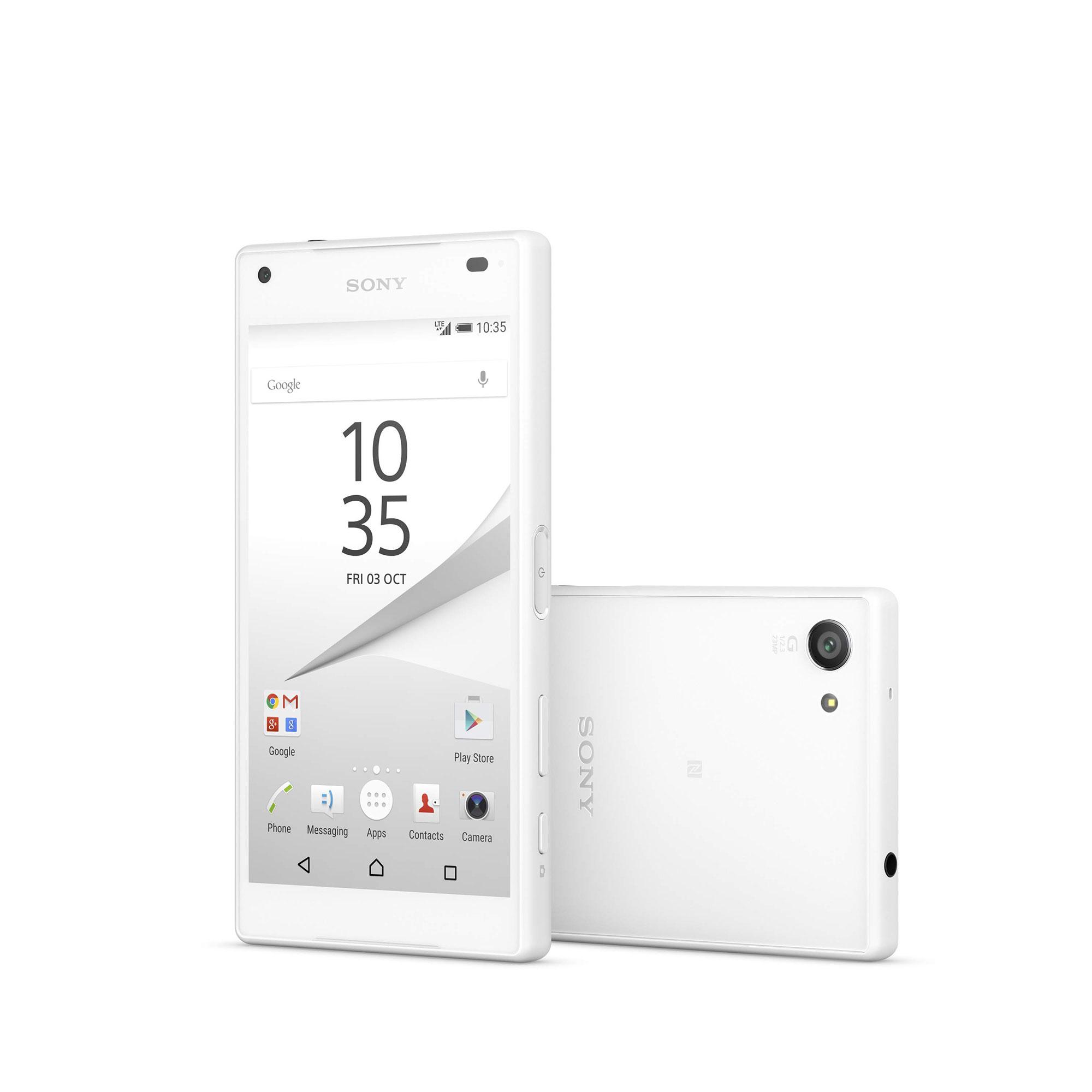Sony Xperia Z5 Compact en color blanco