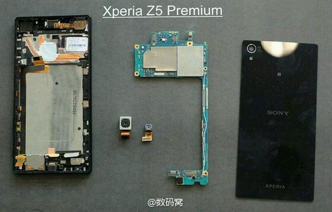 Sistema de refrigeracion pasivo del Sony Xperia Z5 Premium
