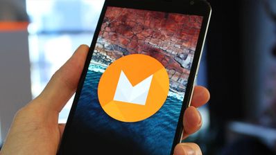 Android 6.0 Marshmallow logo en movil