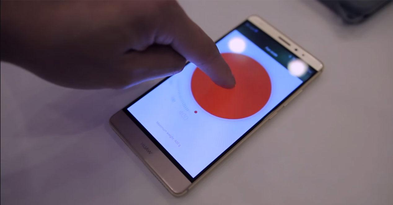 Huawei Mate S con Force Touch en pantalla