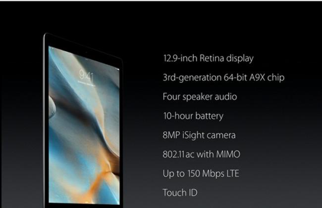 Características del iPad Pro