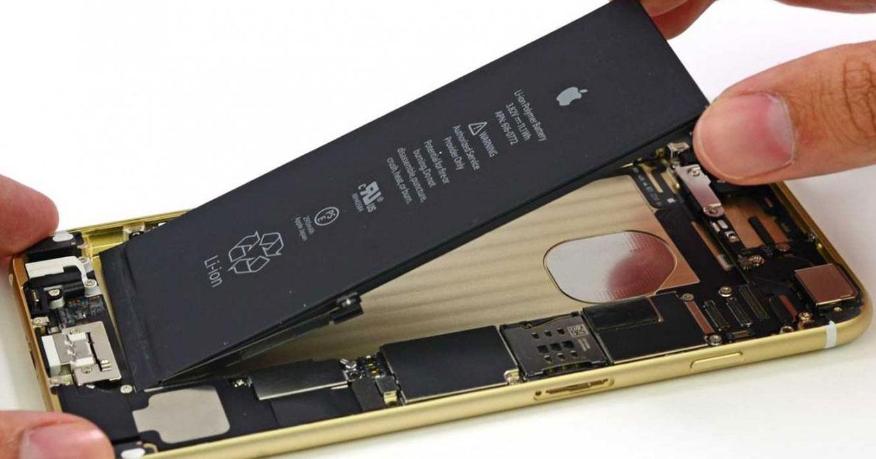 iPhone 6 Plus dorado desmontaje