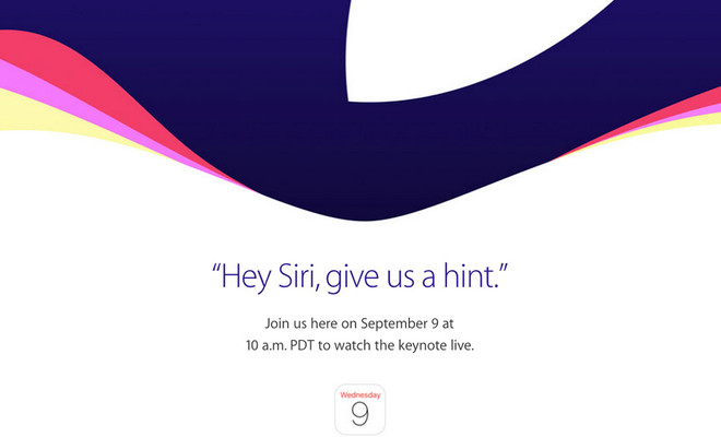 Logo Apple presentación iPhone 6