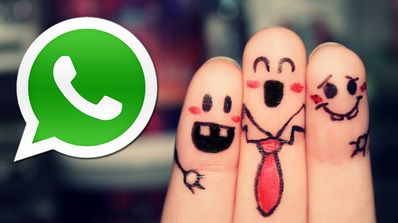 WhatsApp dedos pintados