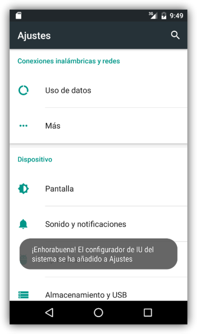 Android 6.0 Marshmallow - Activar configuracion UI