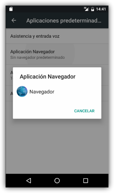 Android 6.0 Marsmallow - Cambiar aplicaciones por defecto - aplicaciones disponibles 2