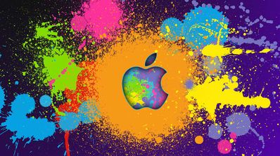 Logotipo de Apple en clores