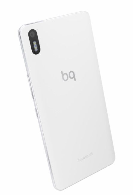 Aquaris X5 blanco trasera