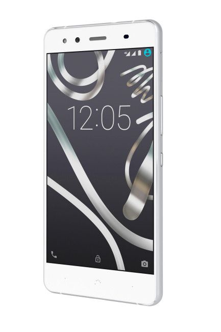Aquaris X5 blanco visto de perfil