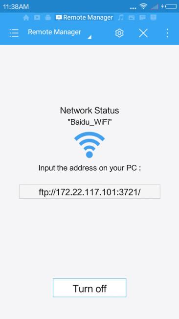 ES File conexión WiFi