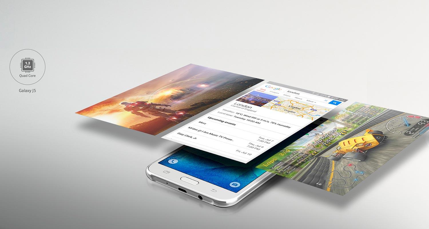Samsung Galaxy j5 pantallas