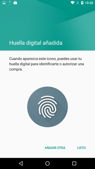 Uso huella del Nexus 5X