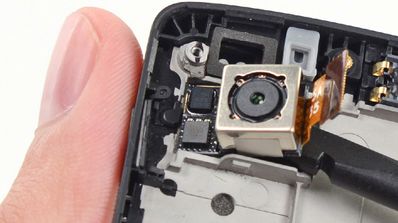 Camara desmontada en piezas