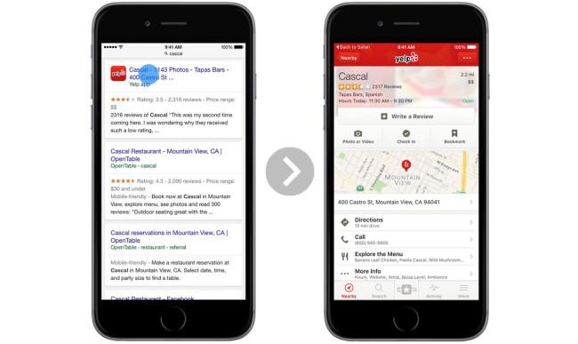 Búsquedas de Google en Safari y apps iOS