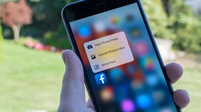 Facebook en un iPhone 6s