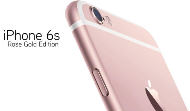 Diseño del iPhone 6s oro rosa