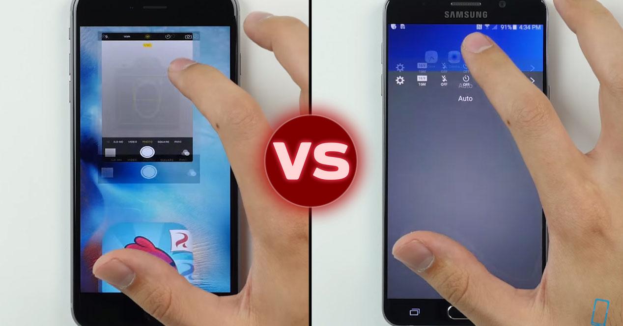 iPhone 6s plus vs Samsung Galaxy note 5 prueba real