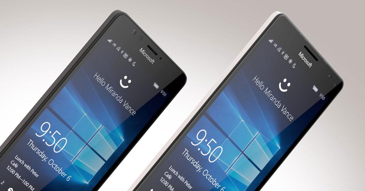 Lumia 950 y 950 XL en negro