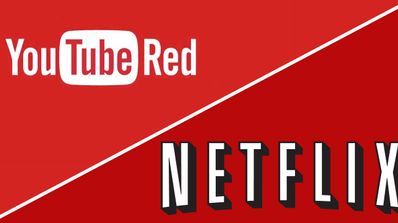 logos youtube red y netflix