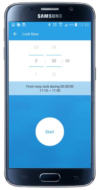 Establecer hora de uso en UBhind – Mobile Life Pattern