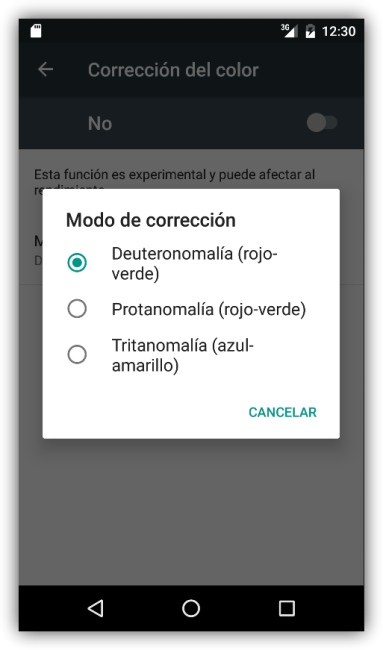 Corrección de color de Android 6.0 Marshmallow