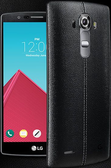 LG G4 con cuero negro