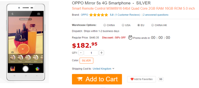 Mirror 5s gearbest