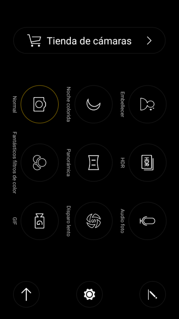 Aplicación cámara del Oppo Mirror 5s