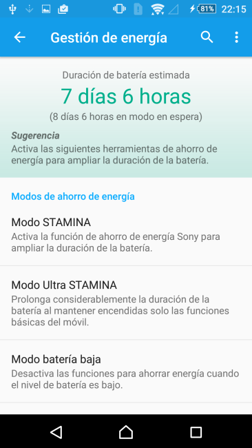 Batería del Sony Xperia Z5 Premium
