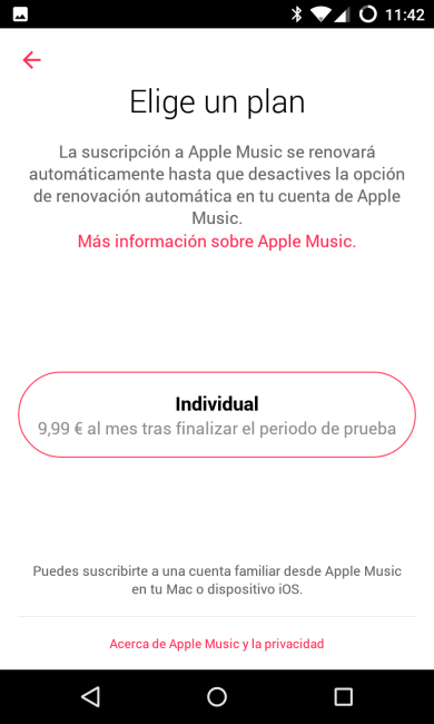 Suscripción Apple Music