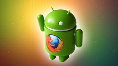 Android con logo de Firefox