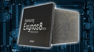 Exynos 8890 sobre fondo de circuitos