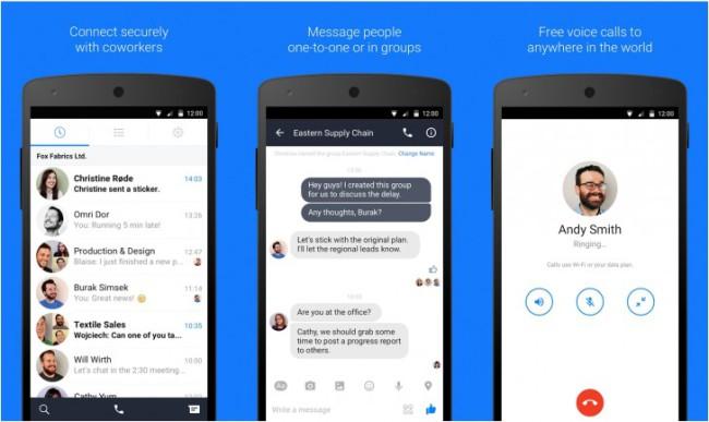 Facebook at work chat Android