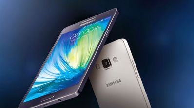 Samsung Galaxy A5 gris y blanco