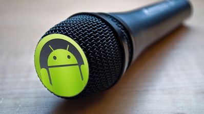 microfono con logo android