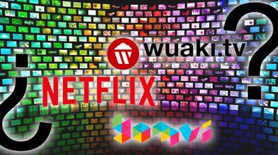 logos de yomvi netflix y wuaki