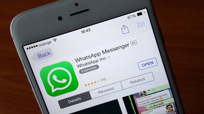 Whatsapp en la AppStore en un iPhone 6