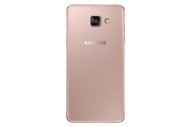 Samsung Galaxy A5 rosa dorado trasera