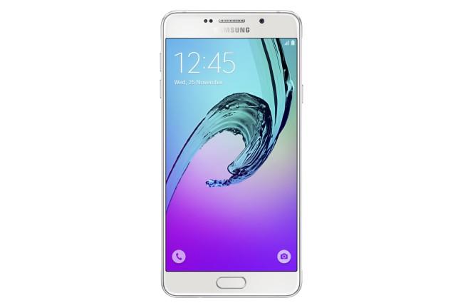 Samsung Galaxy A7 blanco delante