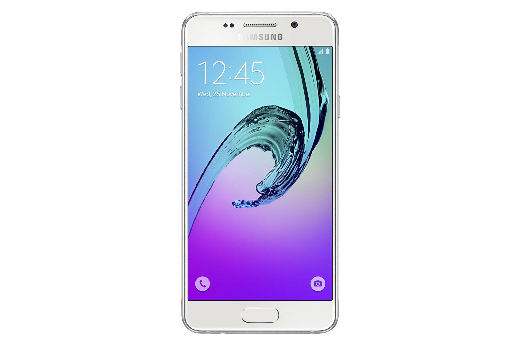 Samsung Galaxy A3 2016 frontal blanco