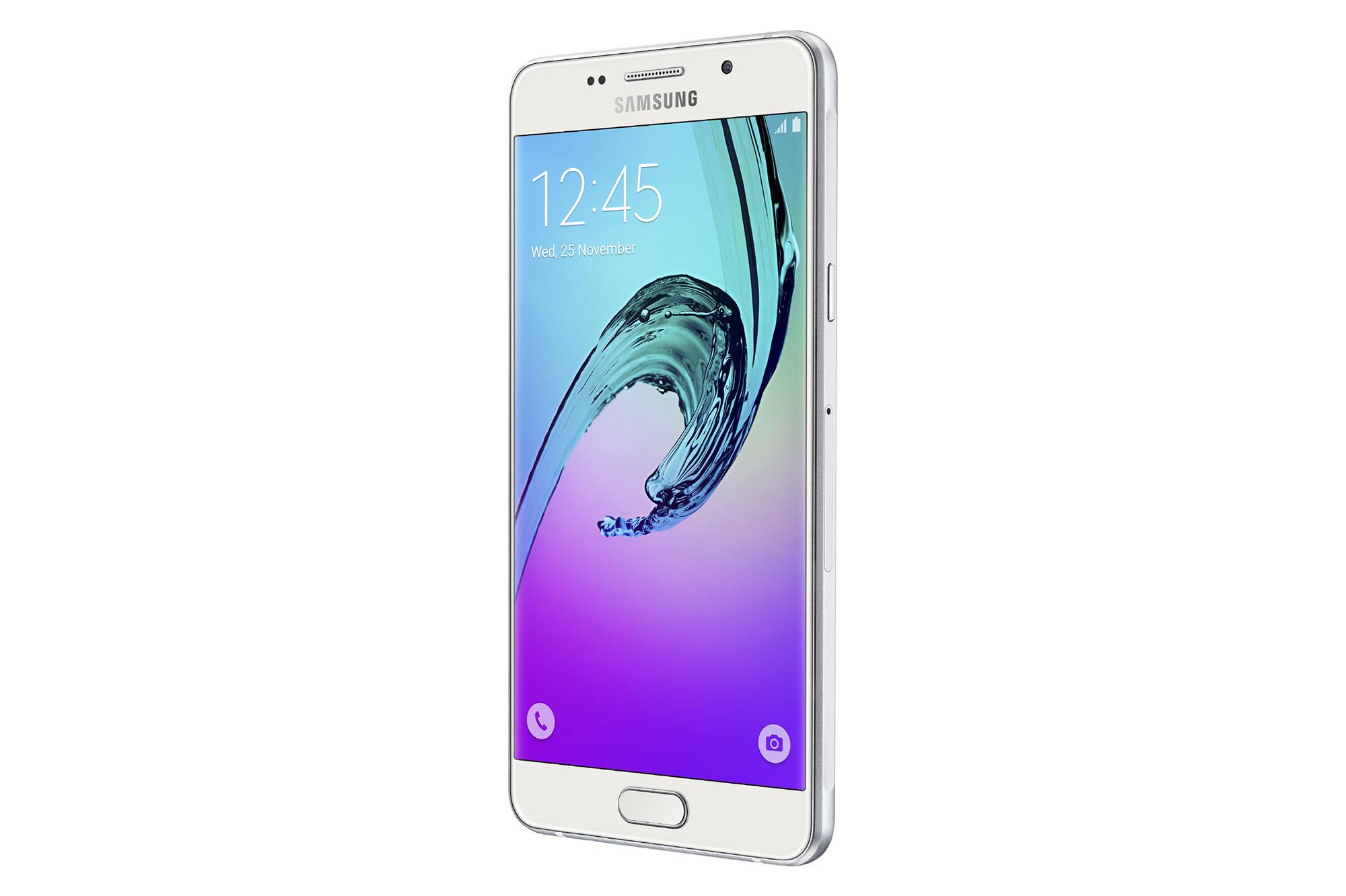 Samsung Galaxy A5 (2016) blanco vista lateral