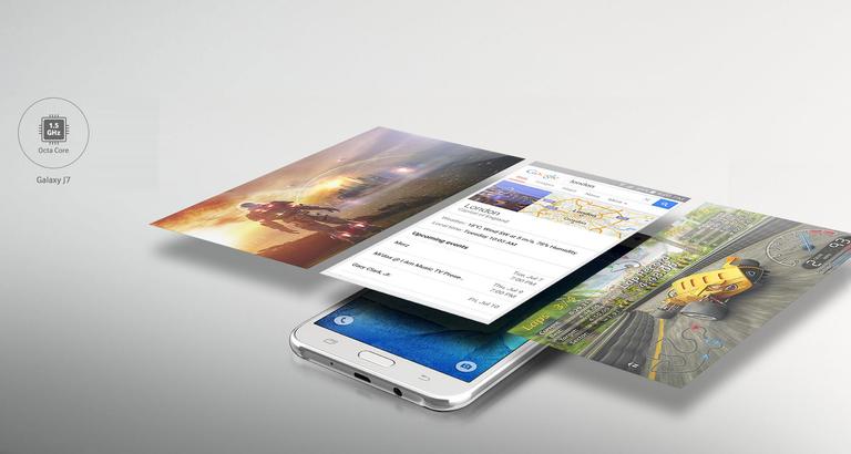 Samsung Galaxy J7 detalles de pantalla