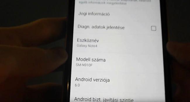 Firmare de un Samsung Galaxy Note 4 con Android 6.0
